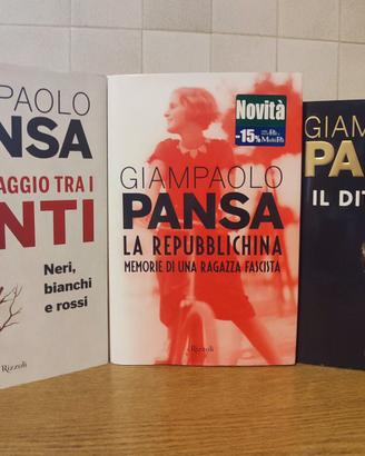 3 Libri Giampaolo Pansa (copertina rigida)