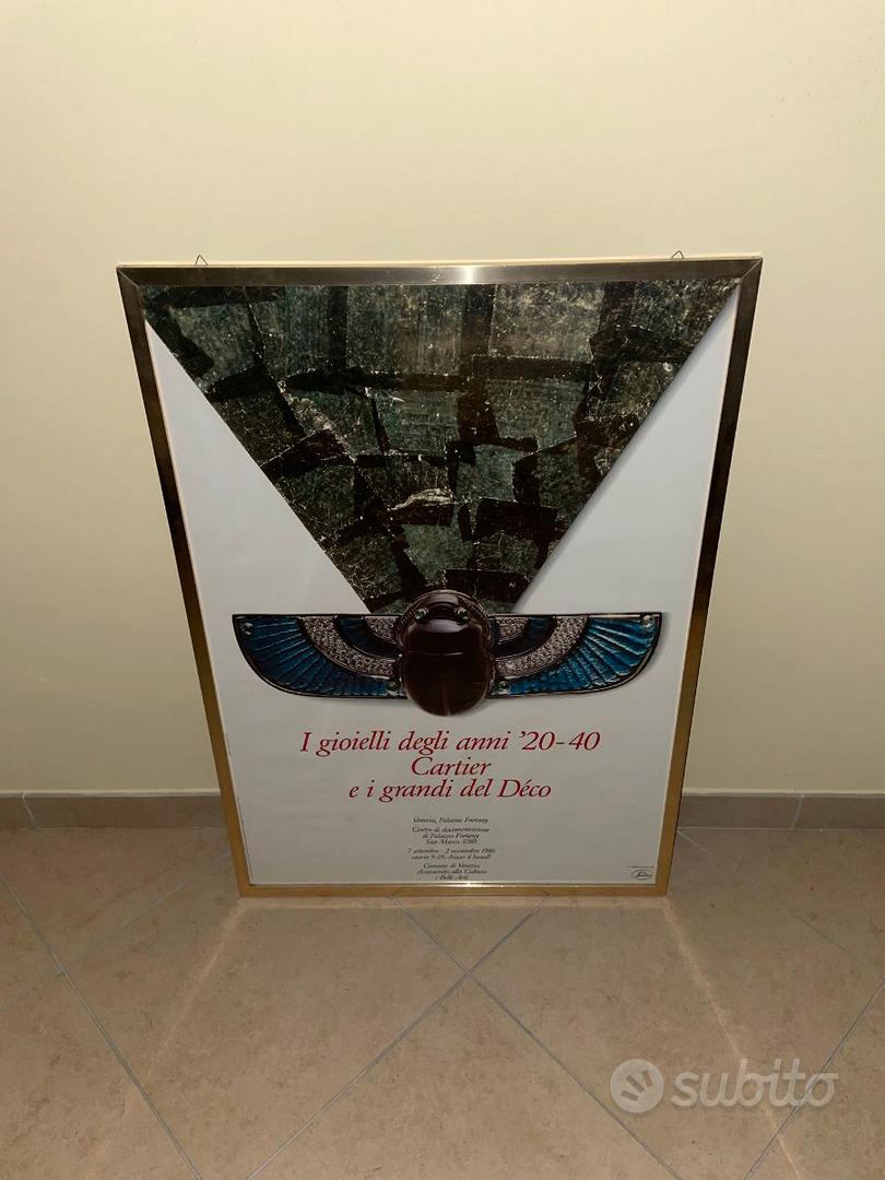 CARTIER MANIFESTO I GIOIELLI ANNI 20 - 40 - Collezionismo In