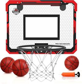 Mini Canestro Basket Cestino Montaggio Parete Kit