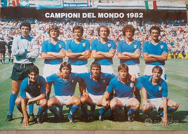 Poster Nazionale Italiana Campione del Mondo 1982