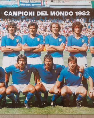 Poster Nazionale Italiana Campione del Mondo 1982