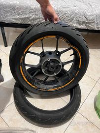 Cerchio posteriore e pneumatici honda cb 500 f 23