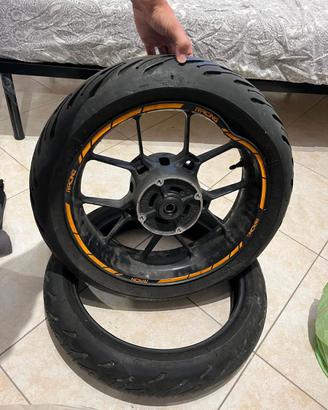 Cerchio posteriore e pneumatici honda cb 500 f 23