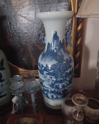 vaso cinese porcellana del 1800  alt 60 cm.