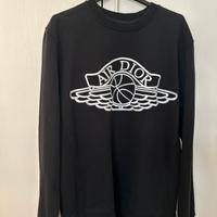 Maglione Dior X Air Jordan Wings colorazione nera