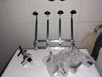 Dosatore multiplo 4 bottiglie da bar professionale