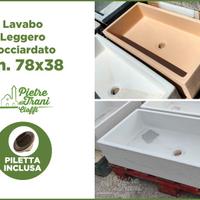 Lavabo Leggero Bocciardato 78x38