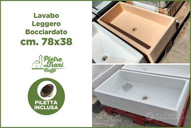 Lavabo Leggero Bocciardato 78x38