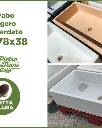 Lavabo Leggero Bocciardato 78x38