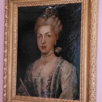 dipinto antico olio su tela del 700 