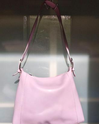 Borsa a spalla in pelle di vitello liscio