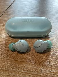 Auricolari bluetooth Sony verde acquamarina
