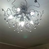 Lampadario con lampade comodino