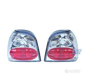 FANALI VOLKSWAGEN VW GOLF 3 91-97 FONDO CROMATO