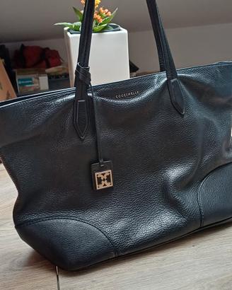 borsa coccinelle nera vera pelle