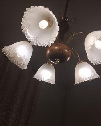 lampadario 5 bracci 