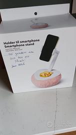 Porta cellulare.con cestino porta snack Nuovo