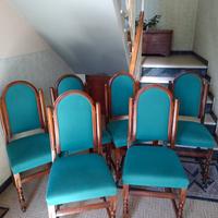 Sedie per sala imbottite 6pz