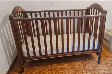 Lettino in Legno + Materasso Ortopedico Incluso