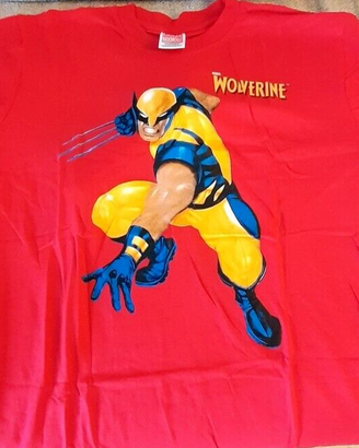 Maglietta supereroi Marvel t shirt x men Wolverine