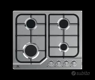 PIANO Cottura INOX 4Fuochi Gas