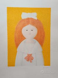 Litografia a colori A. Bueno