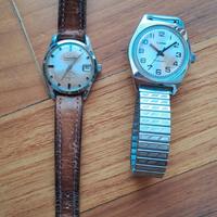  2 orologi vintage a carica in blocco