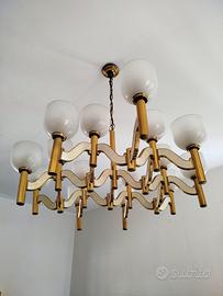 Lampadario vintage anni 70 Sciolari 