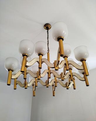 Lampadario vintage anni 70 Sciolari 