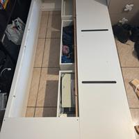 Letto singolo contenitore Ikea Nordli