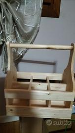 Box cassetta legno porta bottiglie da collezione