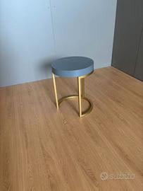 Comodino ferro legno laccato tpndo