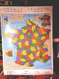 carta geografica Francia 