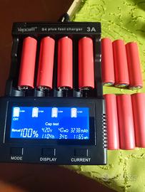 Set 10 batterie 18650 litio 3200 mah