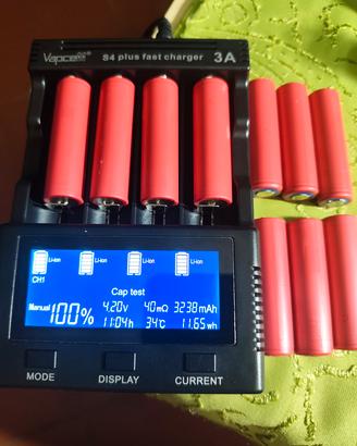 Set 10 batterie 18650 litio 3200 mah