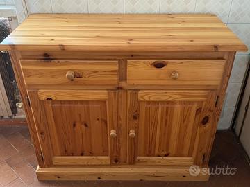 Mobile buffet da cucina in abete