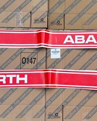 Strisce laterali Adesive ABARTH 500 Colore ROSSO N