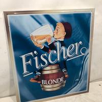 Insegna  tabella  Birra FISCHER BLONDE