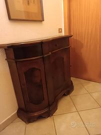 Mobile d'ingresso in legno massello