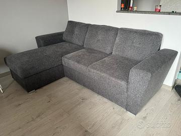 Divano letto 3 posti con contenitore