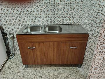 SOLO Lavello doppio inox da incasso 120x50 