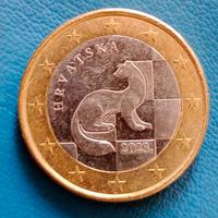 Moneta 1 Euro Croazia Hrvatska 2023