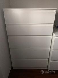 Cassettiera ikea bianco opaco