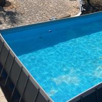 Piscina intex 10x5 con pompa e robot