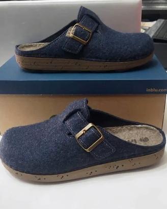 inblu pantofole uomo con fibbia mis. 40 blu