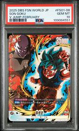 PSA 10 SON GOKU FS01-08 DRAGON BALL V JUMP JAP