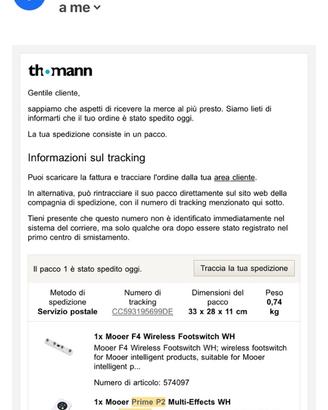 Mooer  Prime P2 e footswitch F4