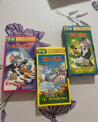 3 VHS Tom & Jerry TV Sorrisi e Canzoni