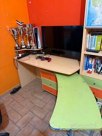 Scrivania angolare Moretti Compact