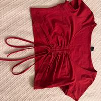 Top rosso Shein taglia S